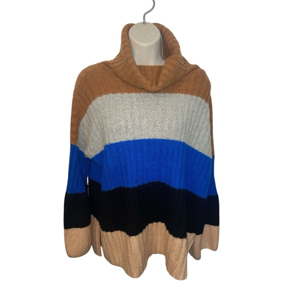 ALTAR'D STATE Women's Size XS Colorblock Cowl Neck Oversized Sweater